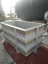 01_pp Electroplating Tank - White Pp Material, Customized Size | Industrial-grade Design For Electroplating And Acid Storage