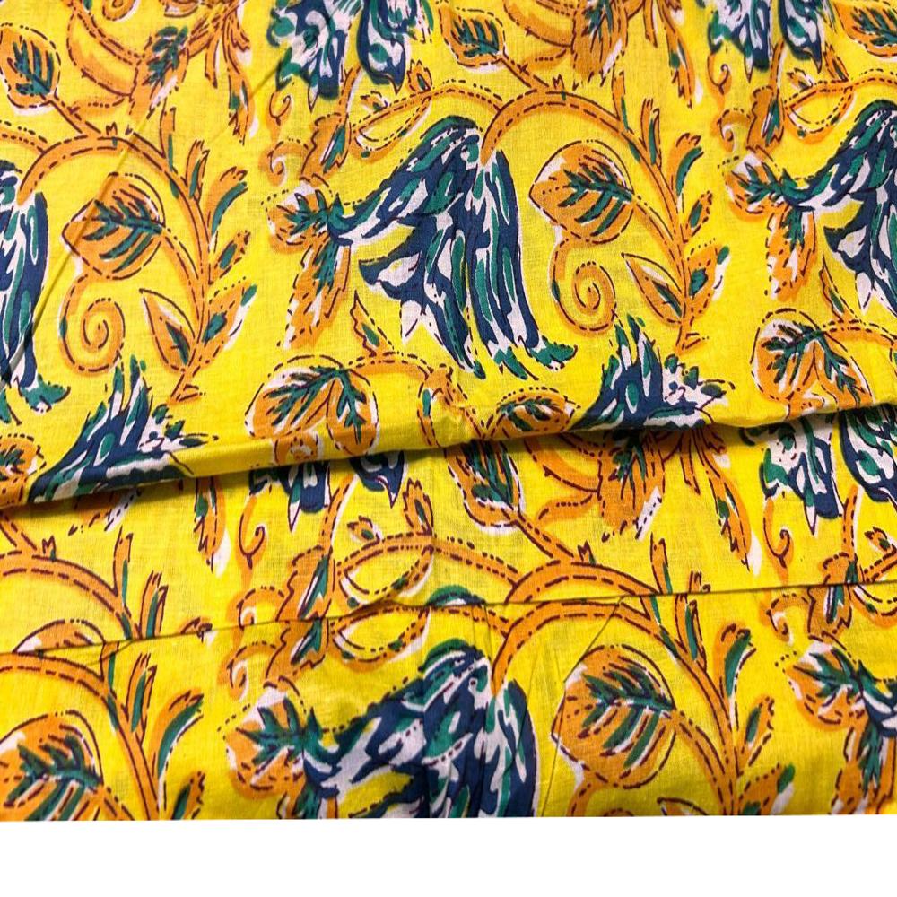 Cottton Fabric - 100% Cotton, Multicolor, Printed | Washable For All Seasons: Winters, Summers, Autumn, Rainy & More