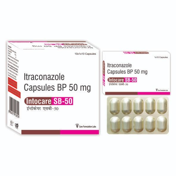 Itraconazole BP 50 mg Capsule To Treat Skin Fungal Infections