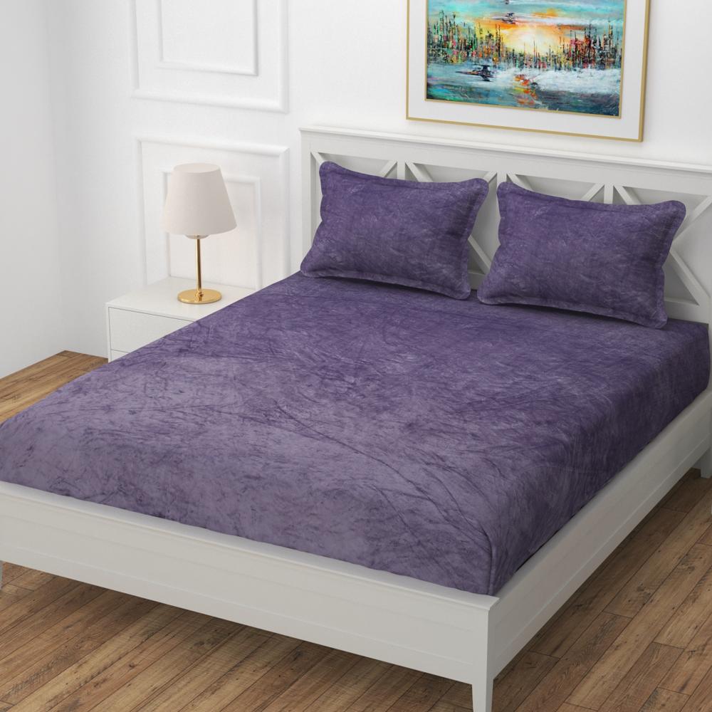 Warm Woolen Fitted Bedsheet - Feature: '