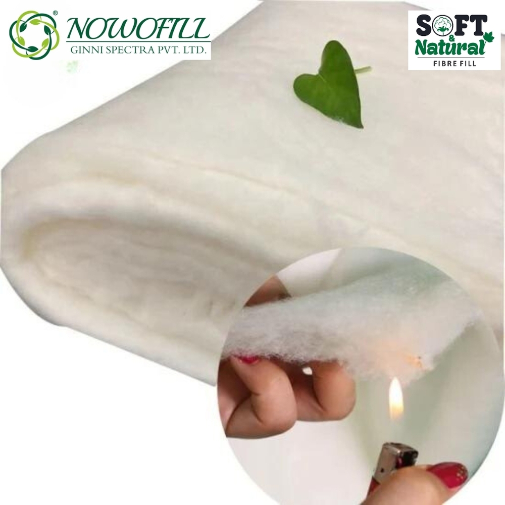 Fire Retardent Polyester Wadding For Mattress - Pattern: Flocked