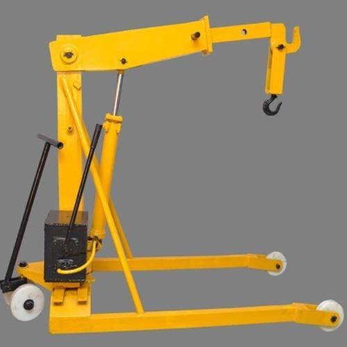 Hydraulic Floor Crane - Color: Yellow