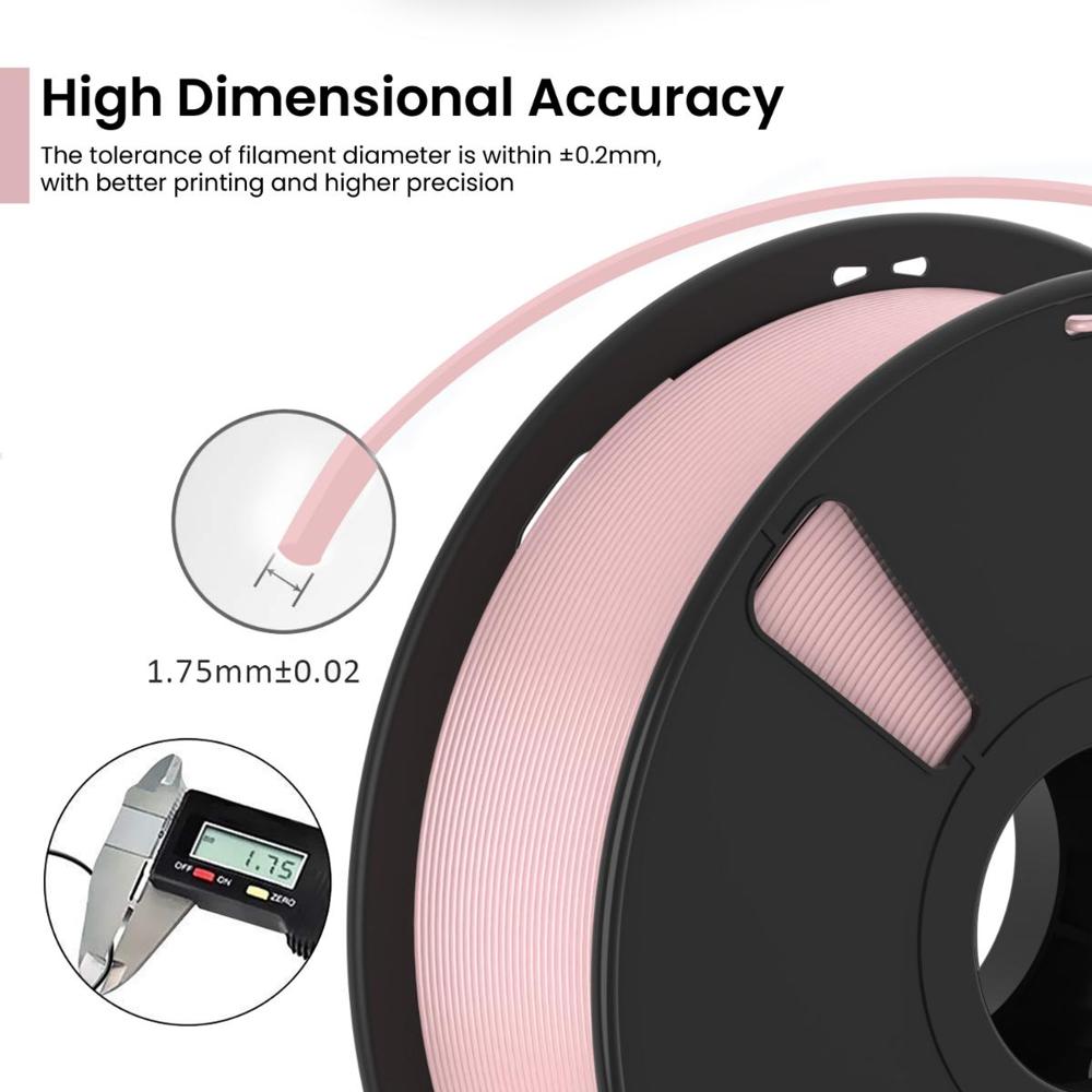 Petg Pro 3d Printer Filament (Pink) | Filament Weight: 1kg | 1.75mm - Color: Pink