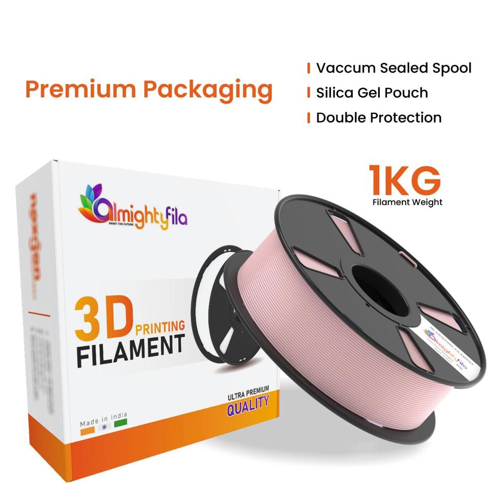 Petg Pro 3d Printer Filament (Pink) | Filament Weight: 1kg | 1.75mm - Color: Pink