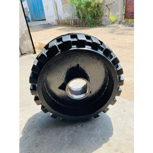 Solid Rubber Paver Tyre - Diameter: 22 X 16 X 12