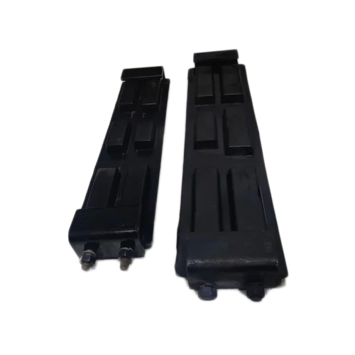 Vogele Rubber Track Pad - Natural Rubber Material, Various Sizes , Black Color with Coated Surface for Enhanced Longevity