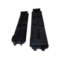 Vogele Rubber Track Pad - Natural Rubber Material, Various Sizes , Black Color With Coated Surface For Enhanced Longevity