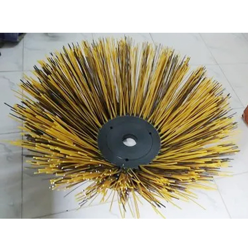 Apollo Hydraulic Road Broomer Brush - Bristle Color: Yellow