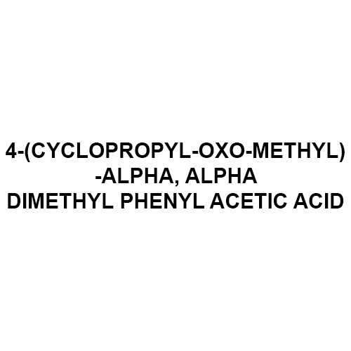 4-(Cyclopropyl-Oxo-Methyl)-Alpha, Alpha Dimethyl Phenyl Acetic Acid