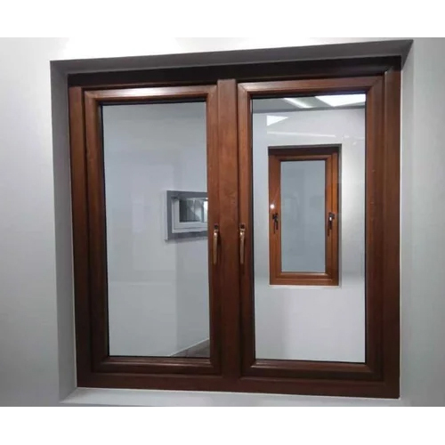 Indoor Glass Sliding Door - Color: Brown