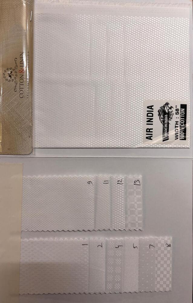 Dobby White - 100% Cotton, 58-inch Width, Crisp White Color, 140 Gsm | Stain Resistant, Soft, Durable, Versatile For Apparel & Home Dã©cor