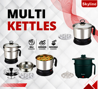 Skyline 600W Multi Kettle with Steamer & Egg Attachment