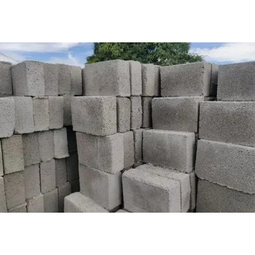 12X8X8 Inch Concrete Blocks - Color: Grey