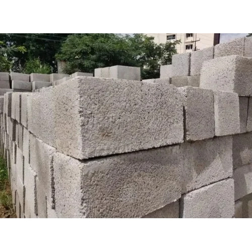 12X8X6 Inch Concrete Blocks - Color: Grey