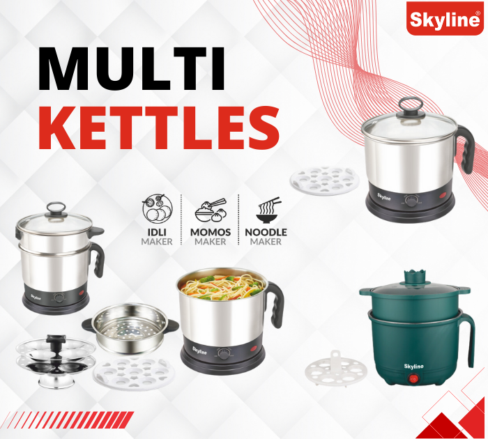 Skyline 1.7l 1500w All-in-one Multipurpose Kettle