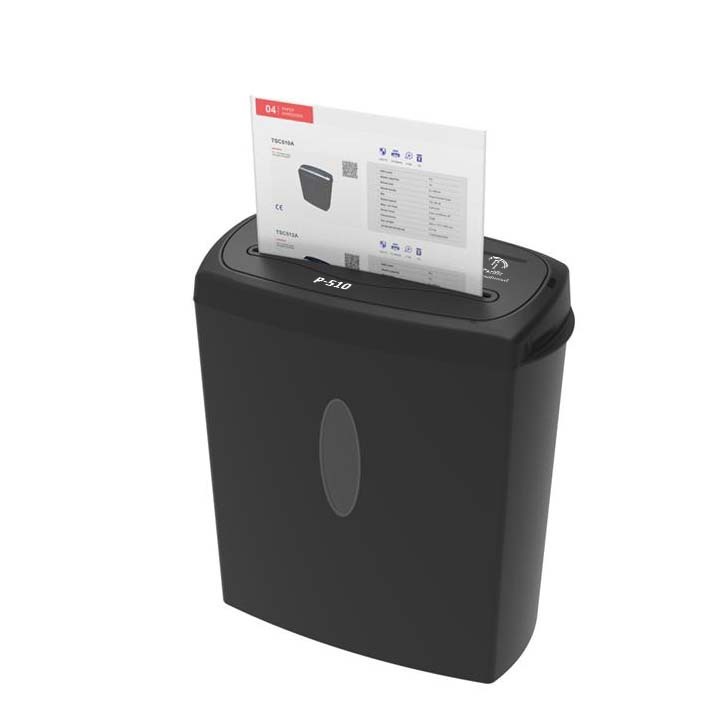 Pi P-510 - 10 Sheets Cross Cut Paper Shredder | 15l Bin Capacity, 4 X 40 Cut Size, 72db Noise Level