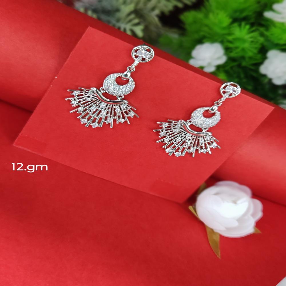 92.5 Silver Jhumka Earrings - Standard Size, Ruby Stone Detailing | Traditional Elegance, High Durability, Ideal For Weddings & Gifts
