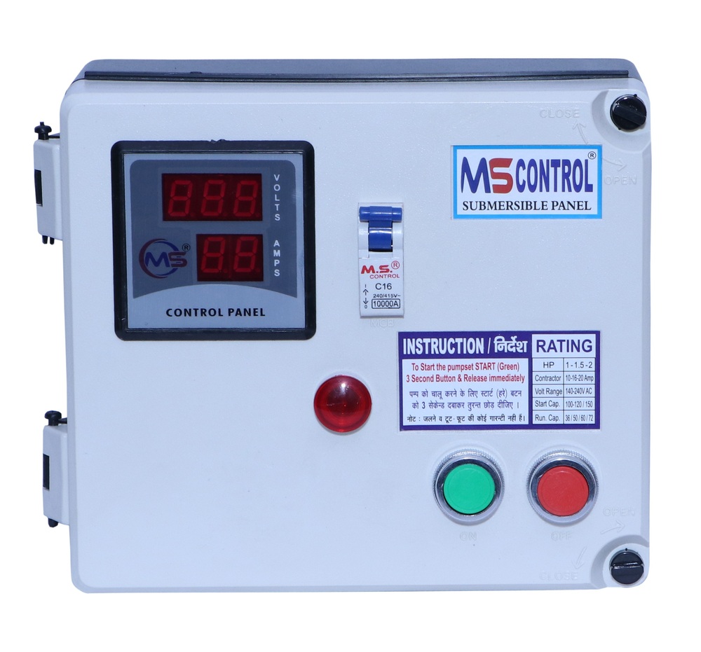 1 HP Single Phase Submersible Panel