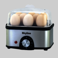 Skyline 500w Stainless Steel Electric Egg Boiler - Color: White
