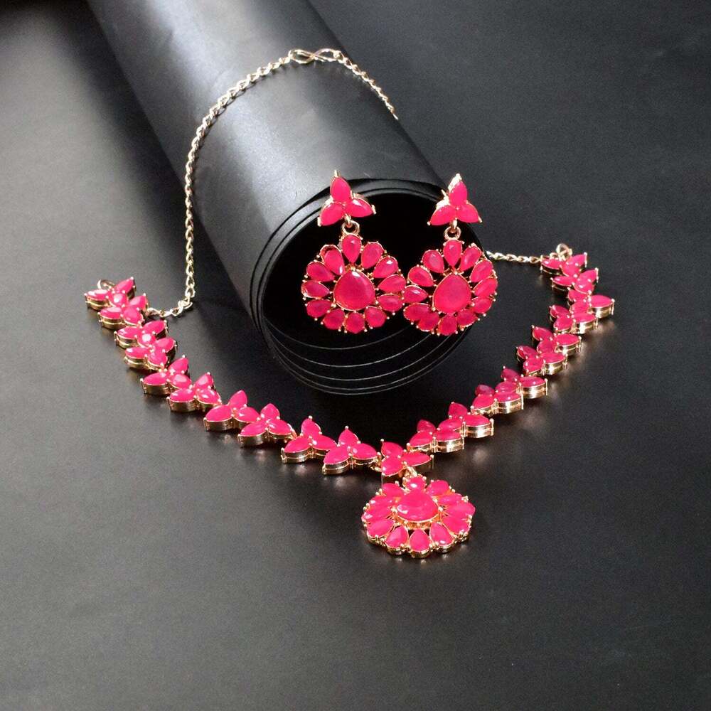 Pink Diamond Necklaces Set