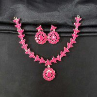 Pink Diamond Necklaces Set
