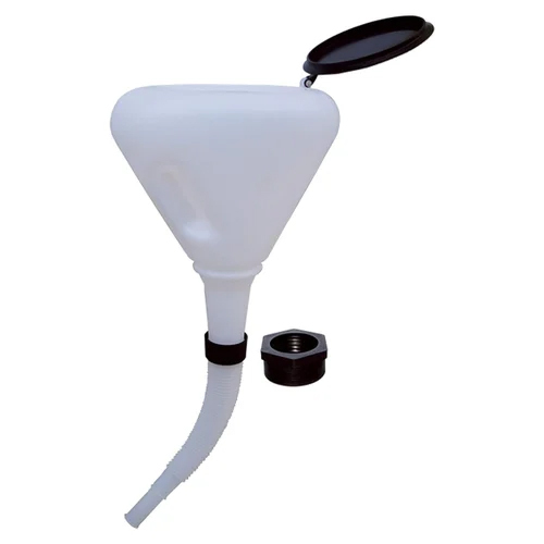 FNL-8 Groz Smart Funnel - Durable Plastic, 1.7 Liters, White Color | Easy Pouring, Spill Prevention, Ideal for Industrial Use