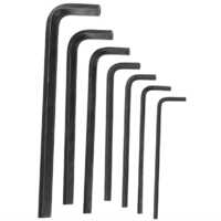 Aln-hx-hx-10-grz Hexagon Key Set - Stainless Steel, 5 Mm Size, Sleek Black Color, Designed For Industrial Use With Secure Hex Grip