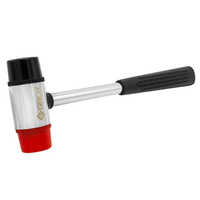 Hmr-sf-25 Double Face Plastic Mallet - Alloy Steel, 1-3/8" Length | Rubber Handle For Comfortable Grip, Ideal For Industrial Use