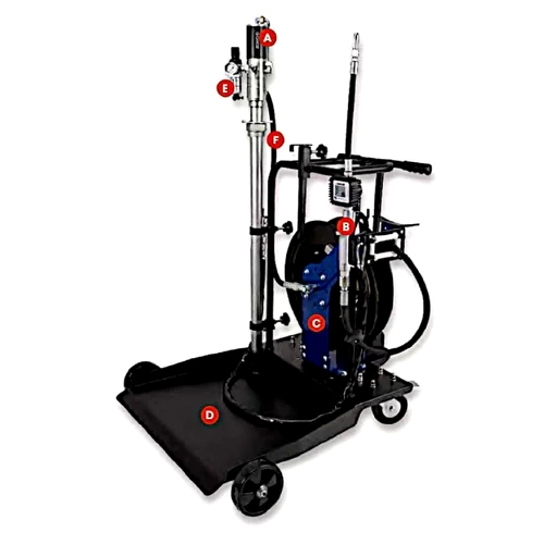 Tmk-Op3-A-Bsp Oil Pump Kits With Hd Trolley - Flow Rate: 18 Lpm