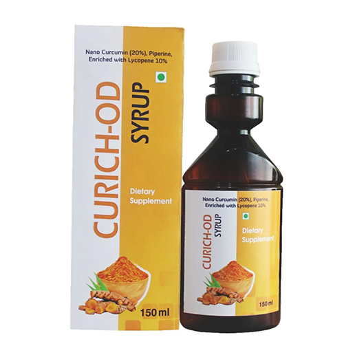 150 Ml Nano Curcumin Piperine Enriched With Lycopene Syrup - Dosage Form: Liquid