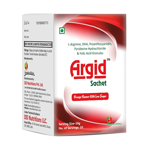 L-Arginine Dha Proanthocyanidin And Folic Acid Granules Sachet - Dosage Form: Powder