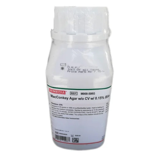 Macconkey Agar W/O Cv W/ 0.15% Bile Salts 500G Himedia - Application: Laboratory