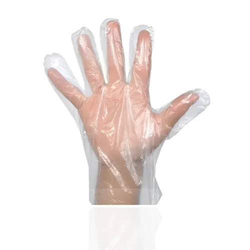 Polyethylene Disposable Hand Gloves - Color: Transparent