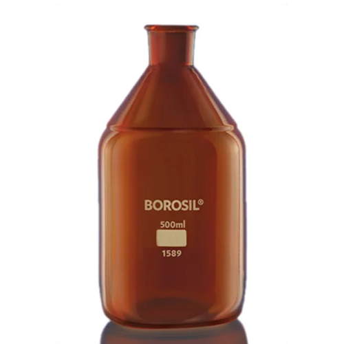 Solution Bottle With Tooled Neck - Color: Brown