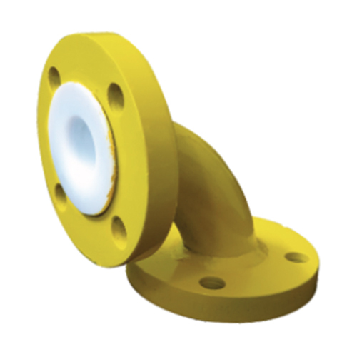 90 Degree Ptfe Bend - Color: Yellow