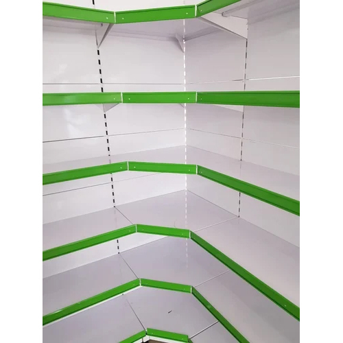 Supermarket Corner Display Rack - Color: As Per Requirement