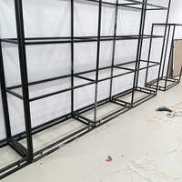 Metal Garment Rack - Color: As Per Requirement