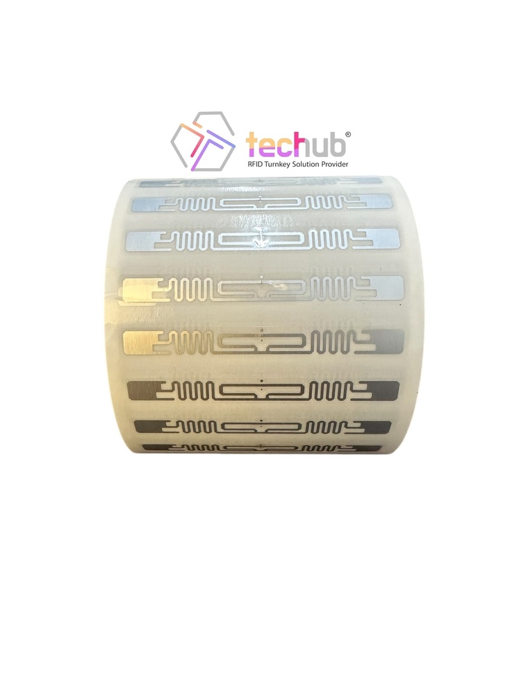Uhf Rfid Inlay Label 9640 Tch-0469 - Pet Material, 3.732x0.319 Inches, White Transparent Color | Higgs-3/9 Ic, 512-bit User Memory, Password Protected
