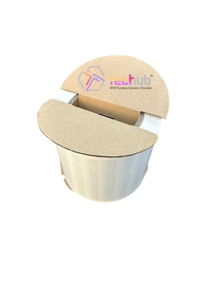 Uhf Rfid Inlay Label 9640 Tch-0469 - Pet Material, 3.732x0.319 Inches, White Transparent Color | Higgs-3/9 Ic, 512-bit User Memory, Password Protected
