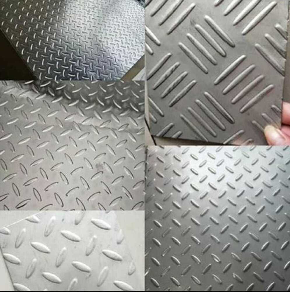 Stainless Steel Chequered Plate - Color: Silver