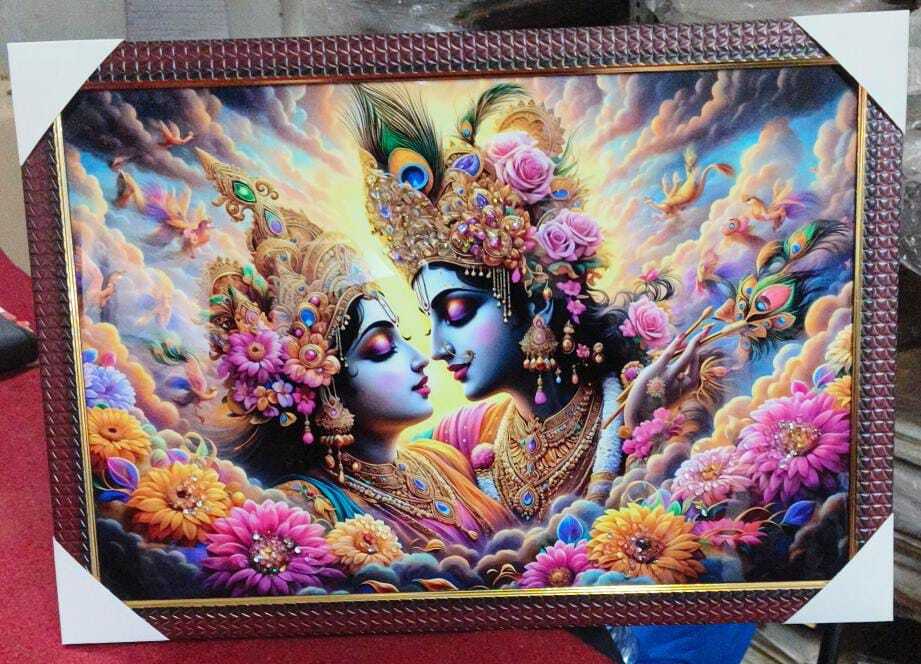 Hindu Religious Crystal Mdf Frames - Color: Multicolour