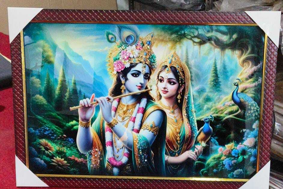 Hindu Religious Crystal Mdf Frames - Color: Multicolour