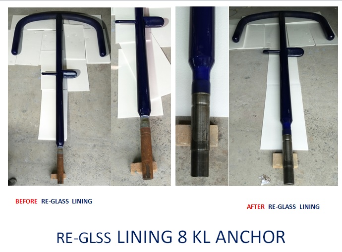 Re-glass Lining Process - Color: Blue