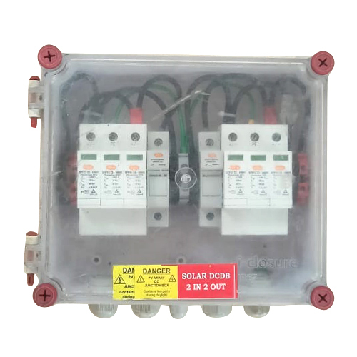 1000V 2 In 2 Out Solar Direct Current Distribution Box - Color: White