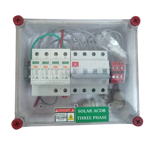 3 Phase Solar Alternating Current Distribution Box - Color: White