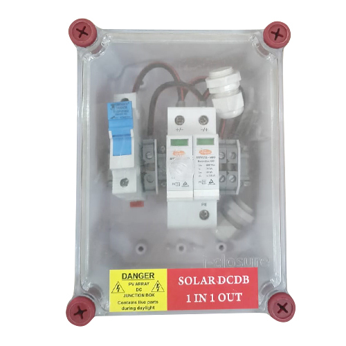 Single In Single Out Solar Direct Current Distribution Box - Color: White