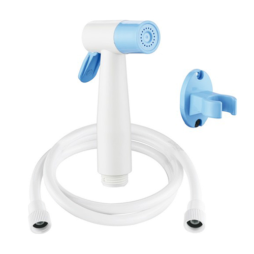 Splash 2 In 1 Blue White Overhead Shower - Finish: Glossy