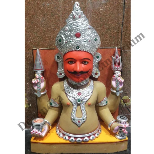 15 Inch Marble Nakoda Statue - Color: Multicolor