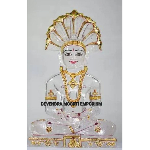 Crystal Jain Statue - Color: Transparent