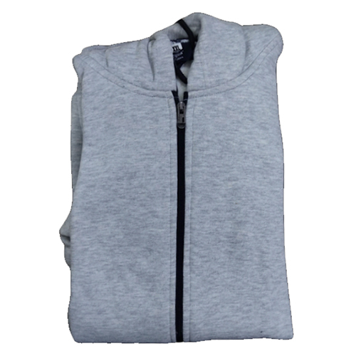 350 Gsm Pc Fleece Zyva Zip-Up Hoodies - Color: Grey